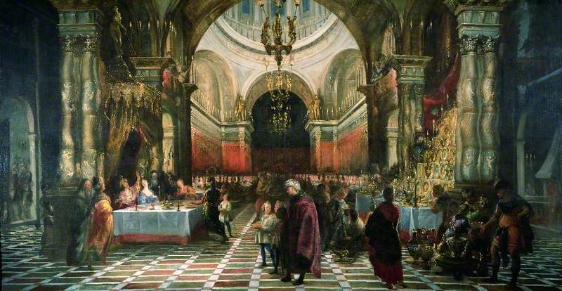 Le festin de Balthazar - Juan Carreño de Miranda image 1 reproduction de peinture à l’huile
