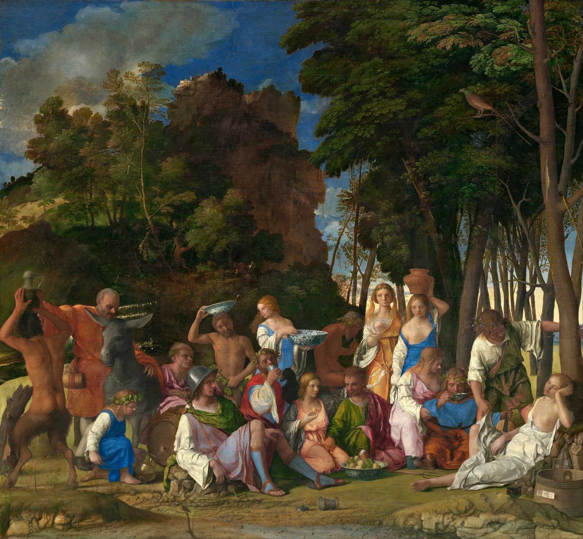 Le Festin des Dieux - Giovanni Bellini image 1 reproduction de peinture à l’huile
