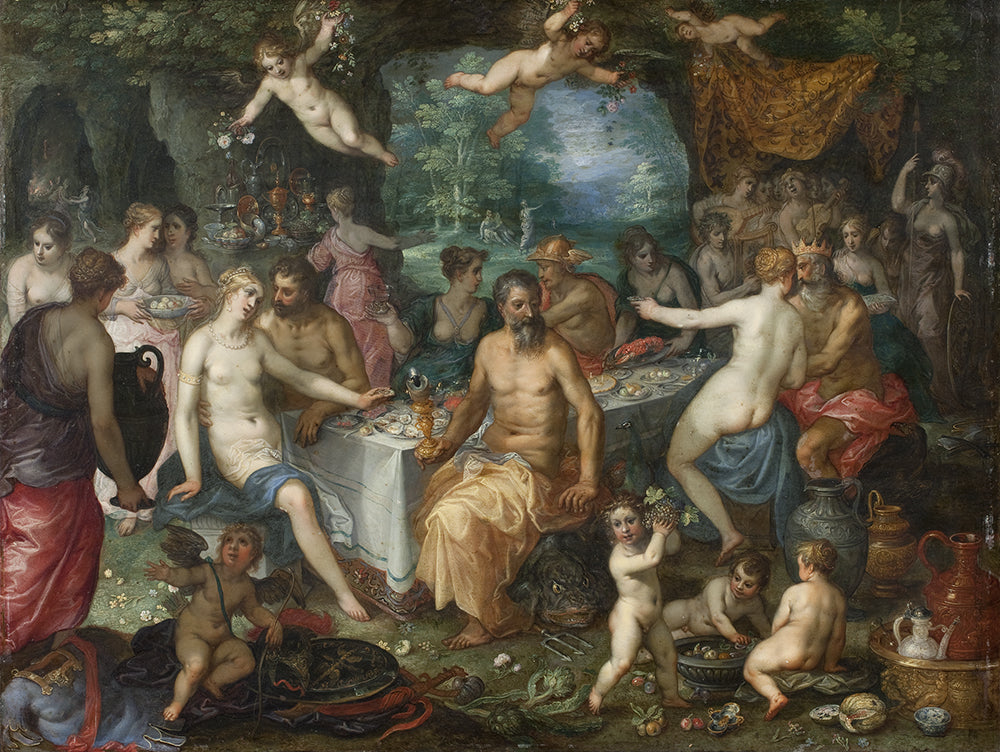 Le Festin des Dieux. Les Noces de Pélée et Thétis - Jan Brueghel l'Ancien image 1 copie de tableau peinte à la main