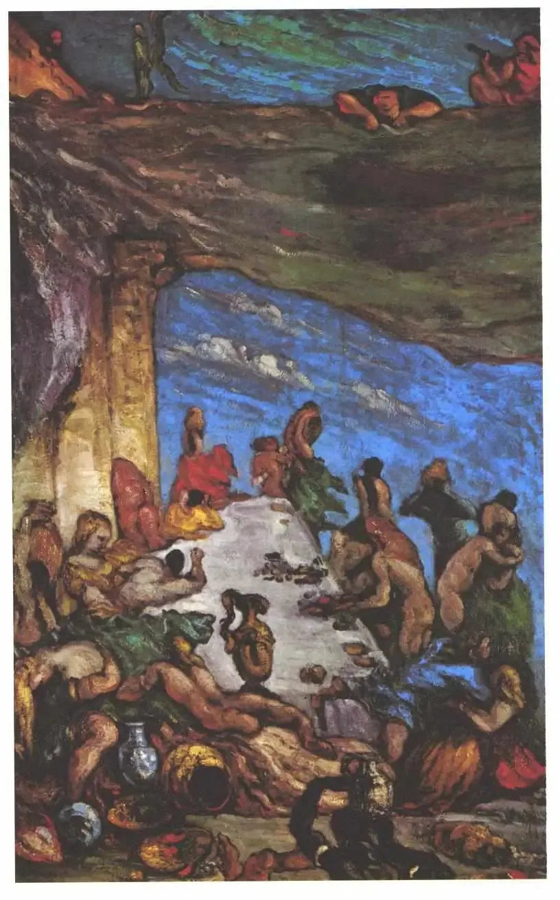 Le Festin – L'orgie; Le banquet de Nabuchodonosor - Paul Cézanne