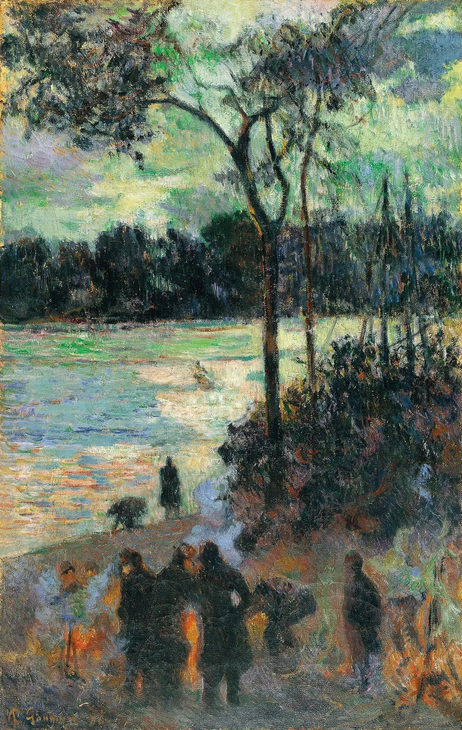 Le Feu au bord de l'eau - Paul Gauguin