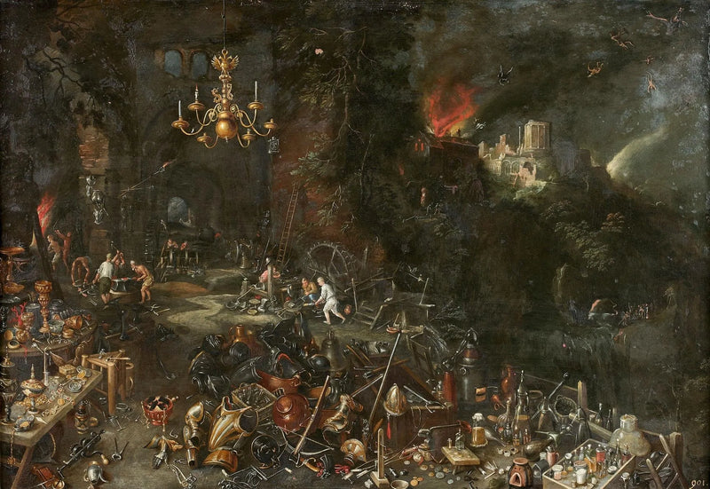Le feu (les quatre éléments) - Jan Brueghel le Jeune