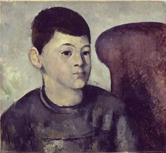 Le Fils de l'artiste au fauteuil rouge - Paul Cézanne image 1 copie peinte à la main à l’huile