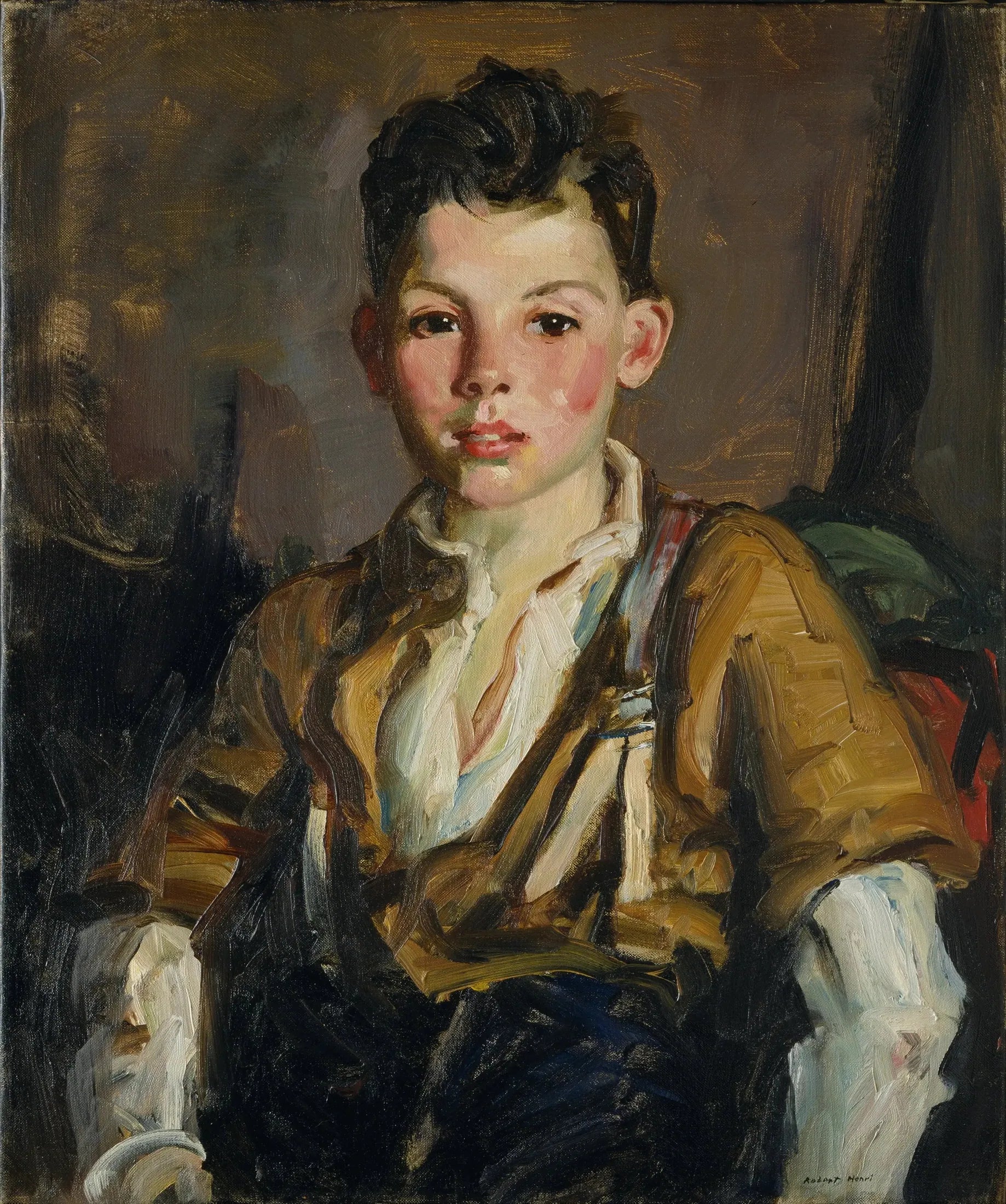 Le fils du pêcheur : Thomas Cafferty - Robert Henri image 1 reproduction artisanale de tableau