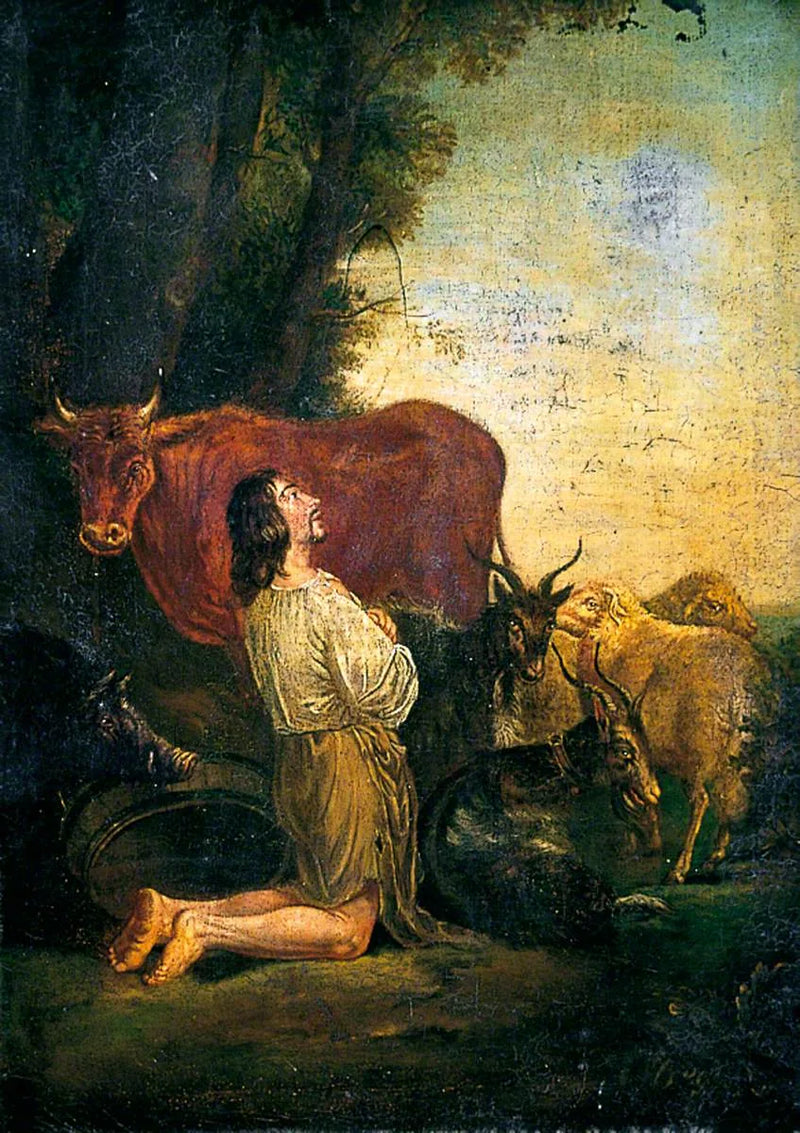 Le fils prodigue agenouillé parmi les bœufs - Salvator Rosa