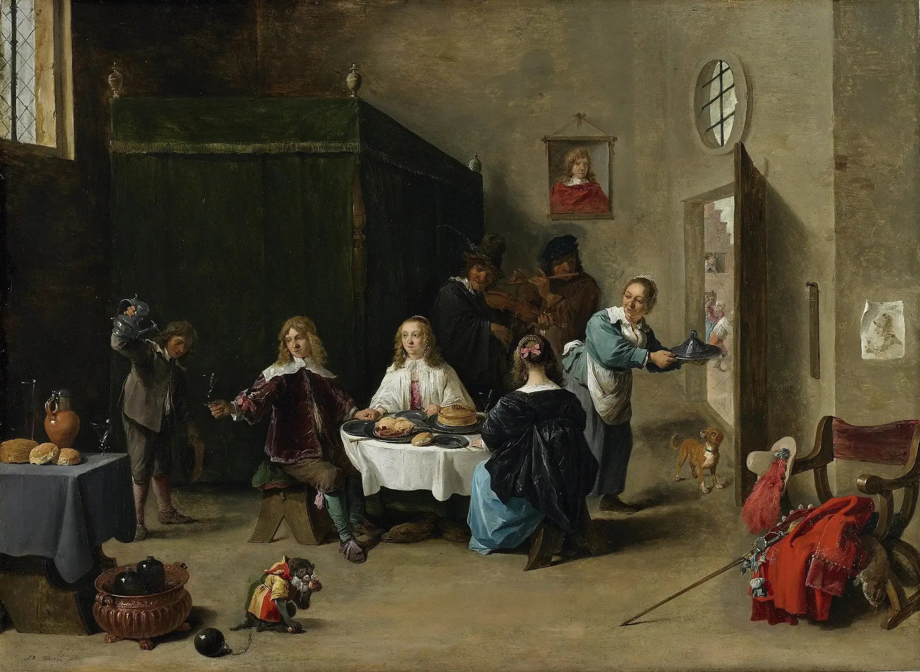 Le fils prodigue - David Teniers le Jeune image 1 copie peinte à la main à l’huile