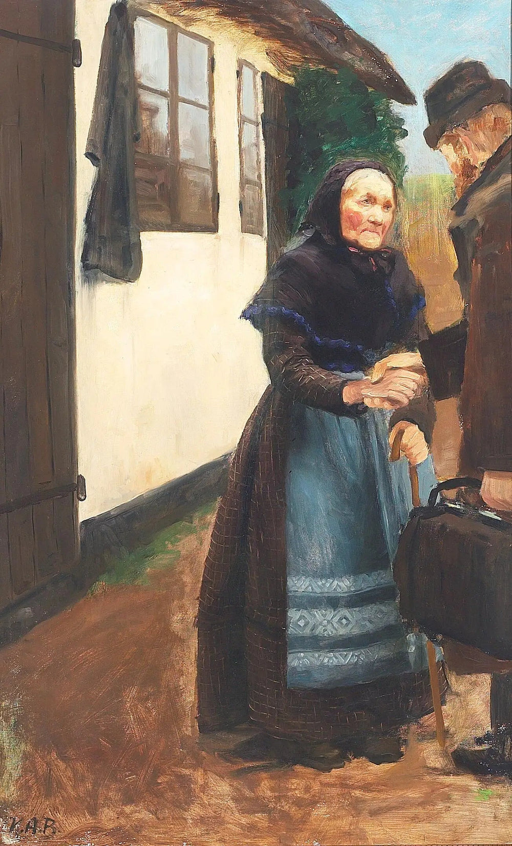 Le fils rentre à la maison. Étudier. - H. A. Brendekilde - Alpha Reproduction