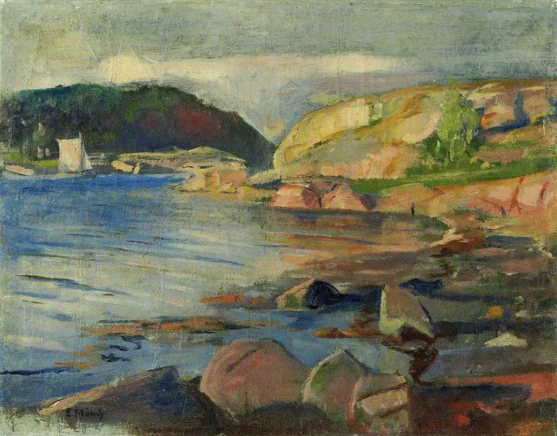 Le Fjord de Tønsberg - Edvard Munch