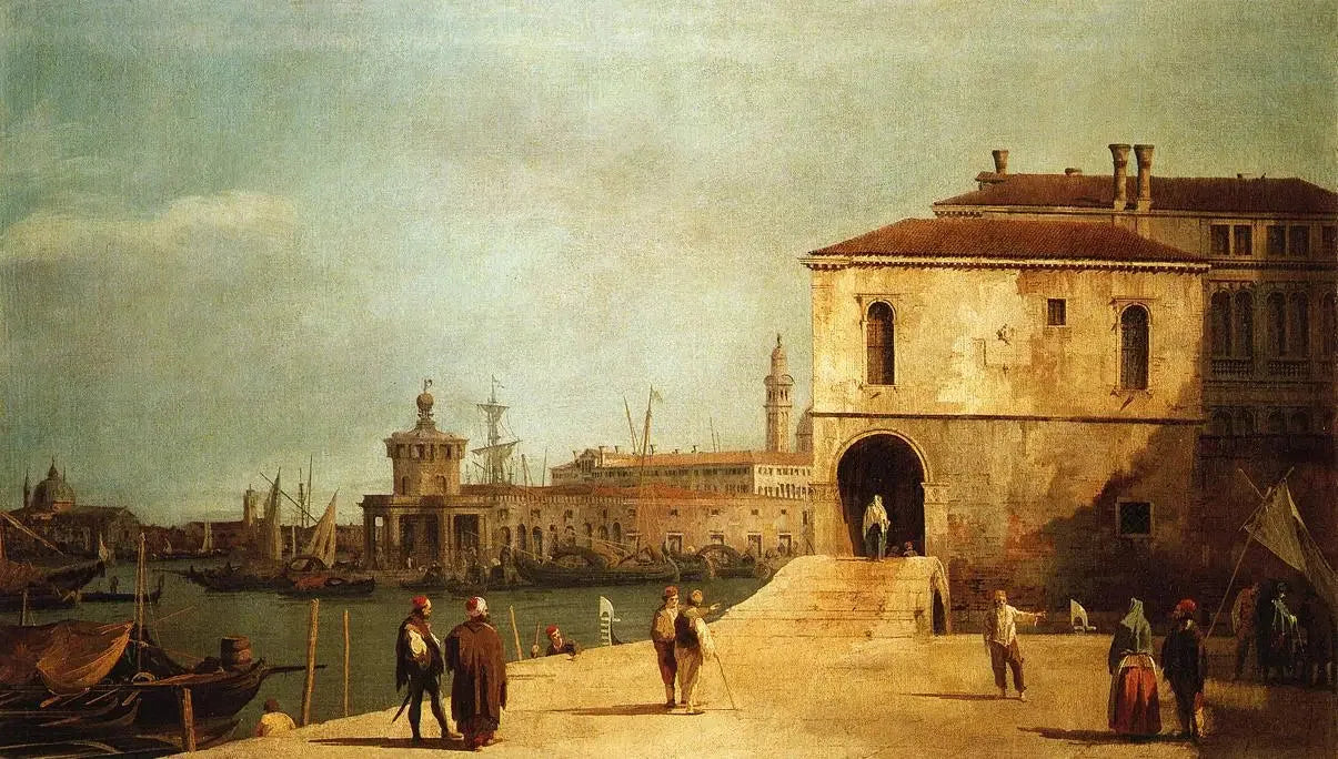 Le Fonteghetto della Farina - Canaletto image 1 copie peinte à la main à l’huile