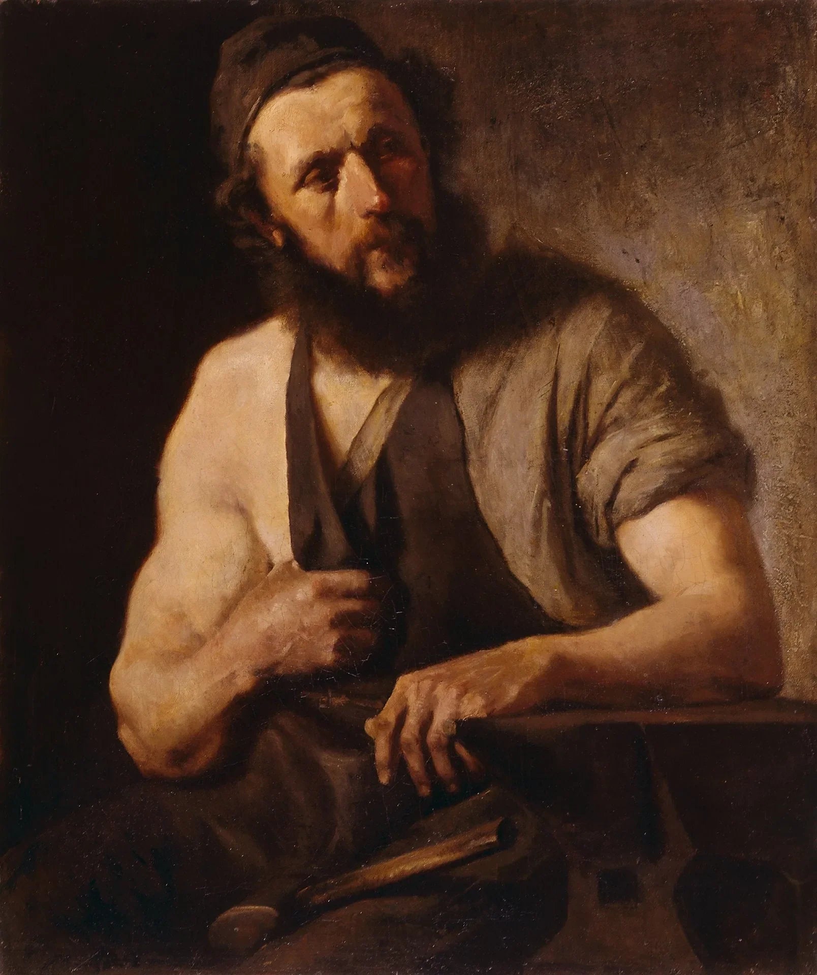 Le forgeron - Franz Defregger image 1 copie de tableau peinte à la main