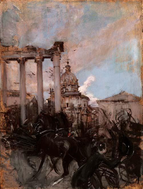 Le forum romain à Rome - Giovanni Boldini image 1 copie de tableau peinte à la main