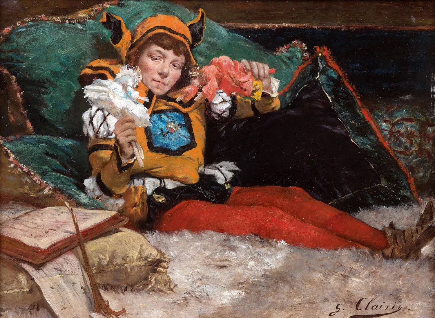 le fou du roi - Georges Clairin image 1 reproduction artisanale de tableau