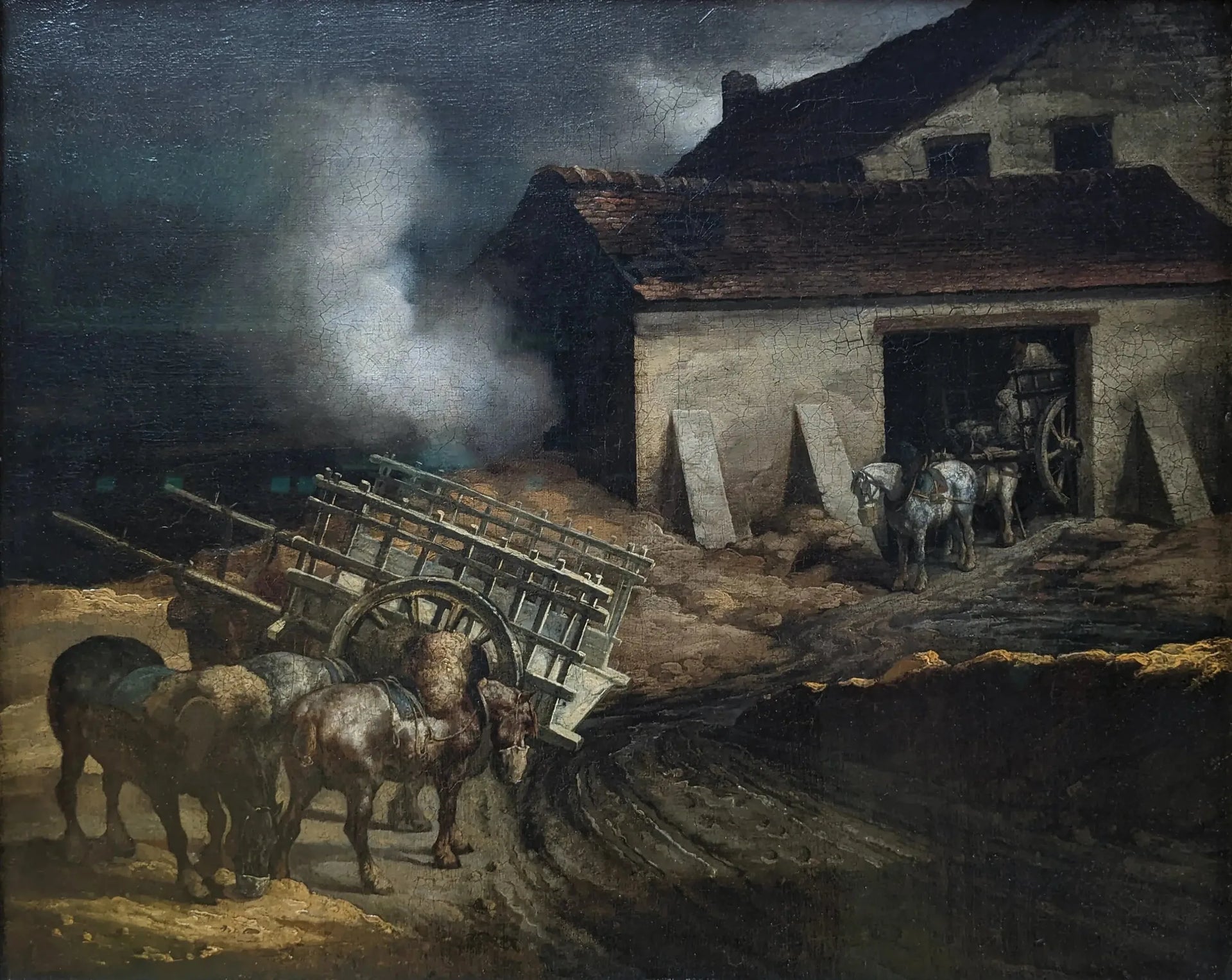 Le Four à plâtre - Théodore Géricault image 1 reproduction artisanale de tableau