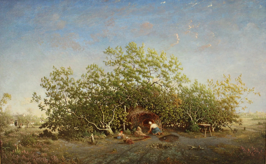 Le four communal dans les landes de Gascogne - Théodore Rousseau