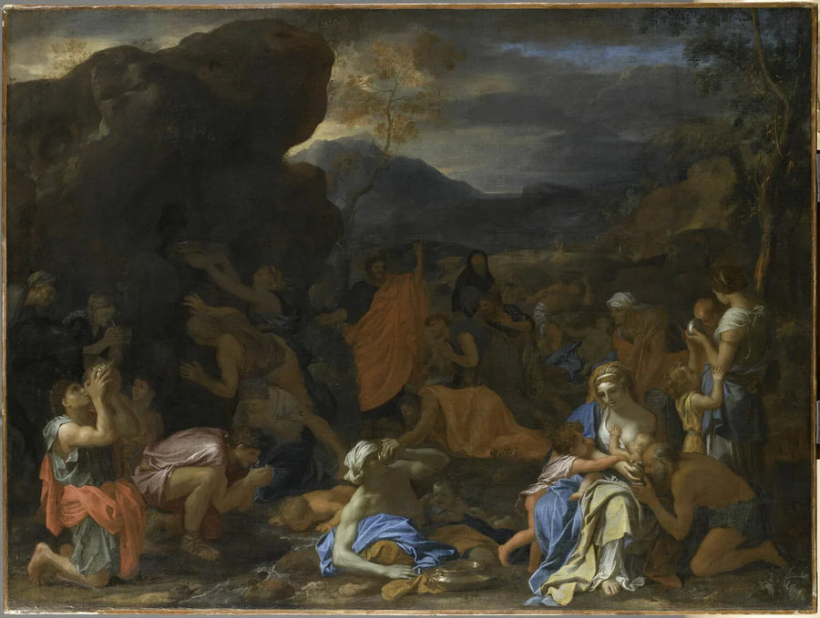 Le Frappement du rocher - Charles Le Brun