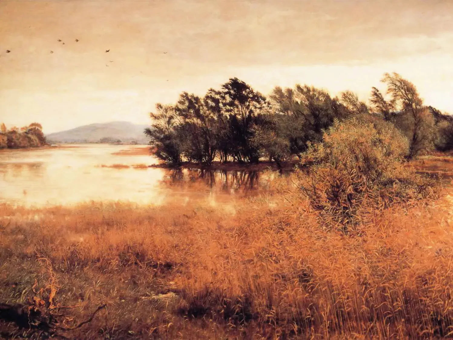 Le froid d'octobre - John Everett Millais image 1 reproduction de peinture à l’huile