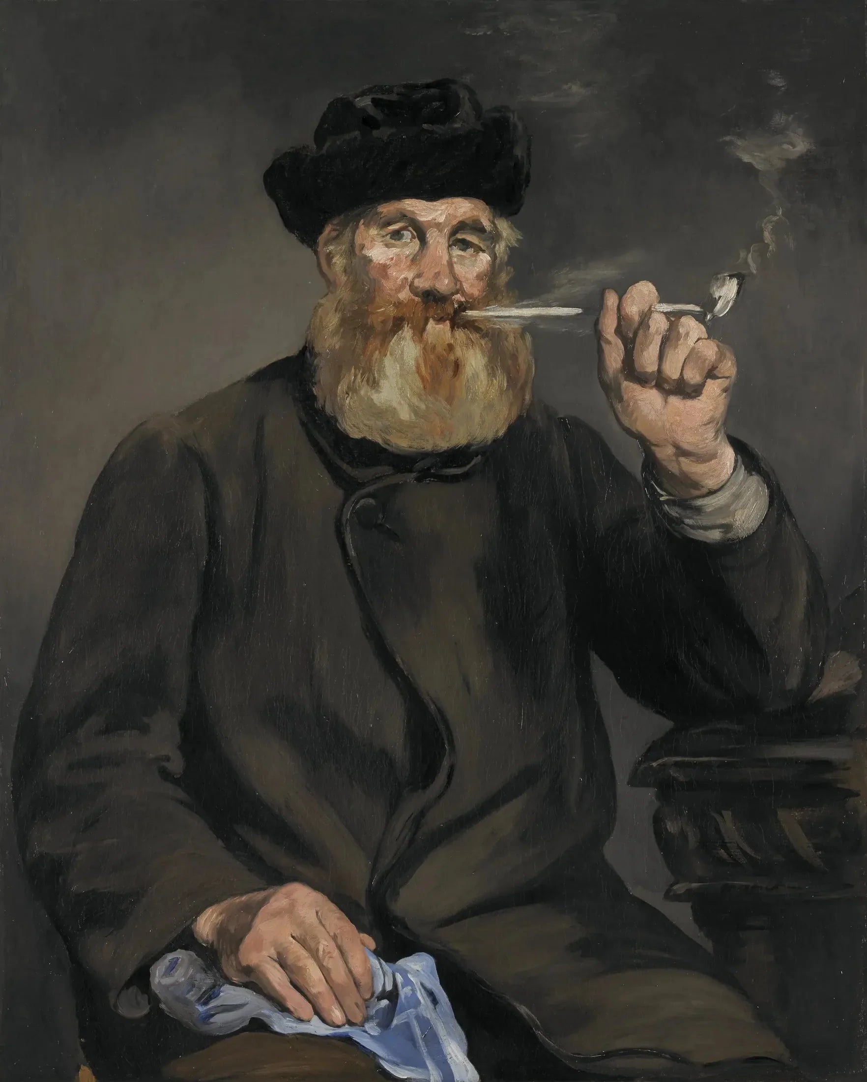 Le fumeur - Édouard Manet image 1 reproduction de peinture à l’huile