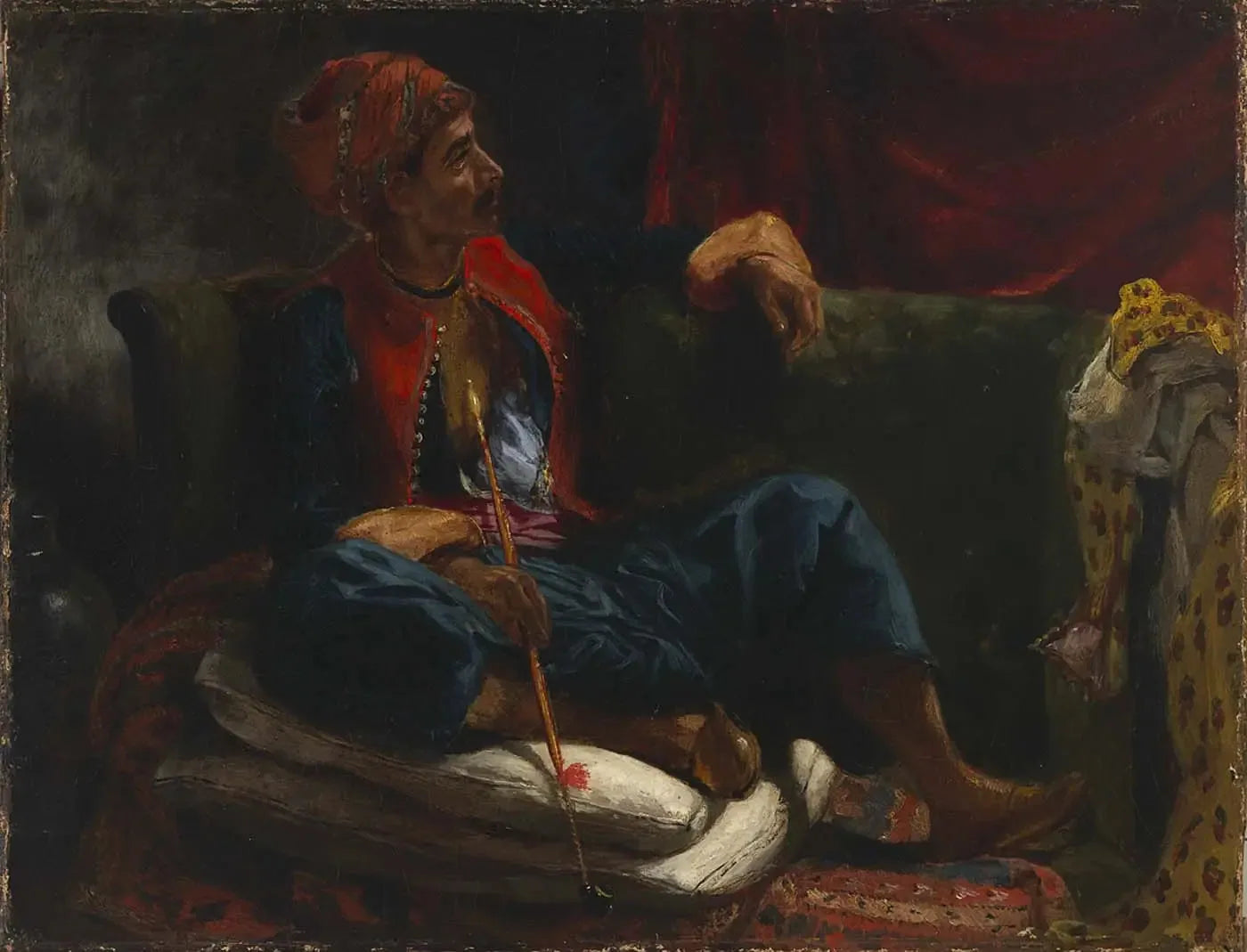 Le fumeur - Eugène Delacroix image 1 reproduction réalisée par Alpha Reproduction