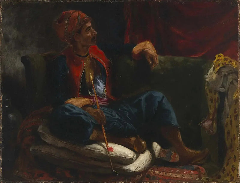 Le fumeur - Eugène Delacroix