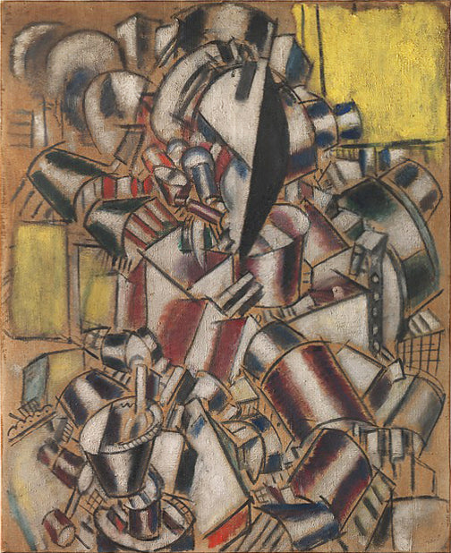 Le fumeur - Fernand Léger image 1 copie peinte à la main à l’huile