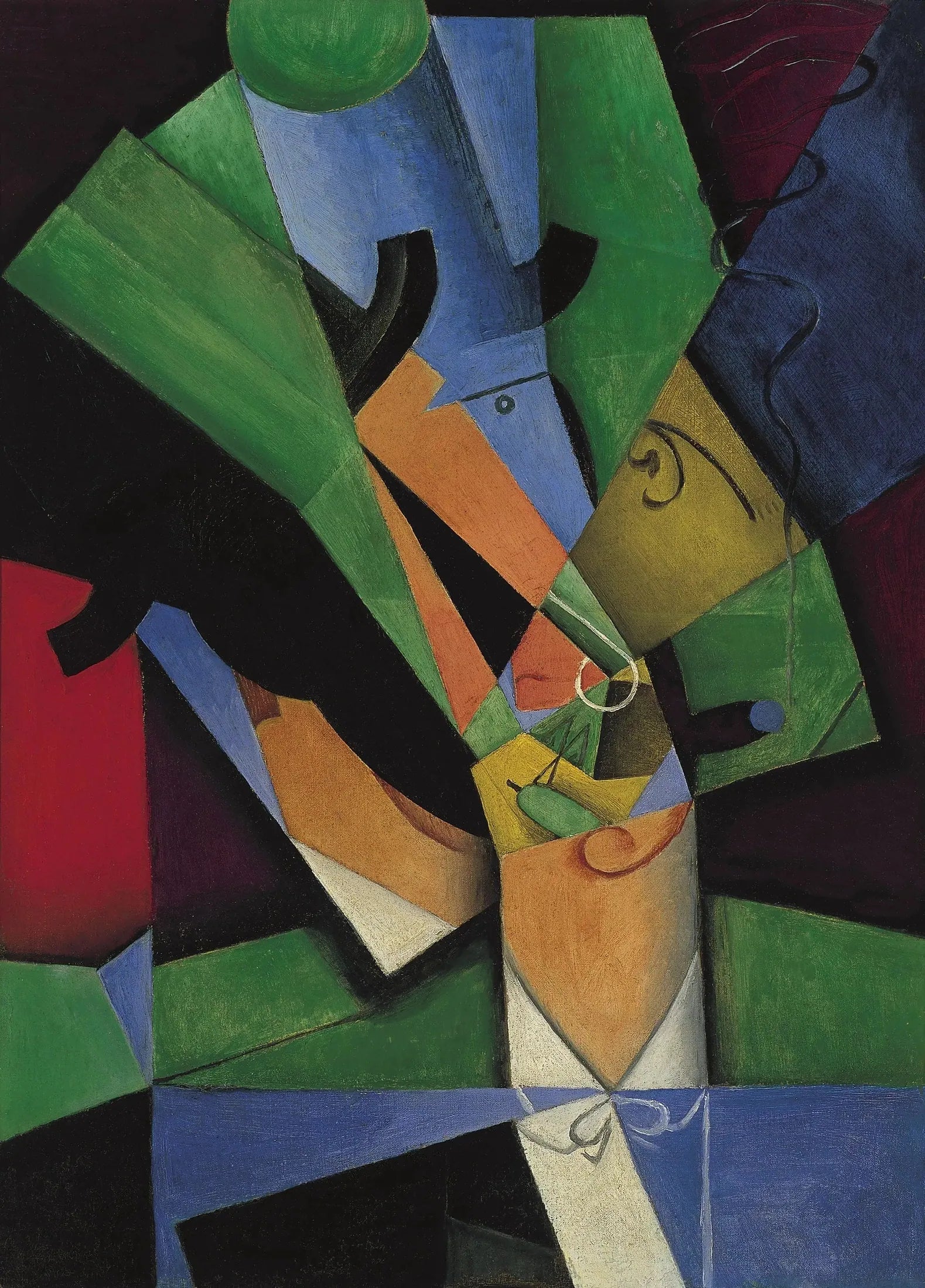 Le fumeur (Frank Haviland) - Juan Gris image 1 reproduction réalisée par Alpha Reproduction