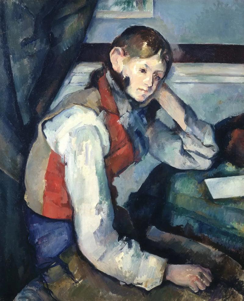 Le Garçon au gilet rouge - Paul Cézanne