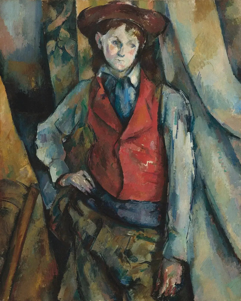 Le Garçon au gilet rouge - Paul Cézanne