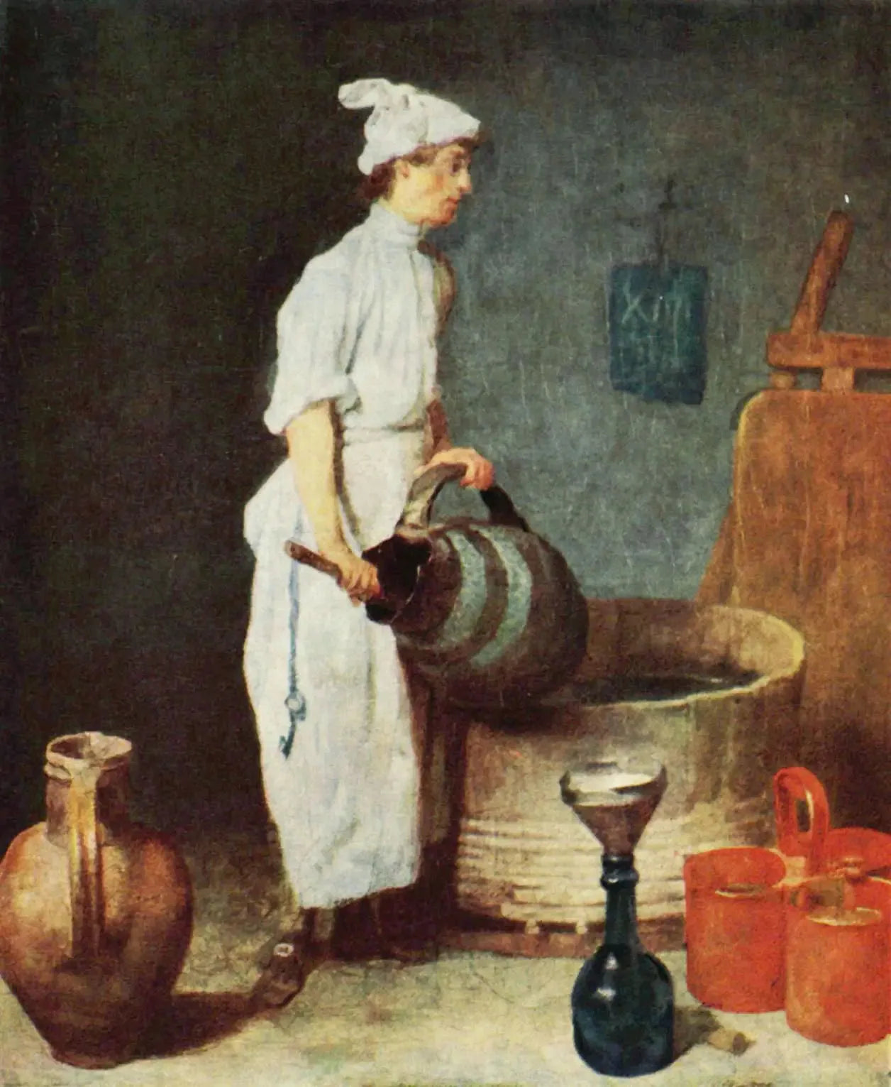 Le garçon cabaretier - Jean Siméon Chardin image 1 copie peinte à la main à l’huile