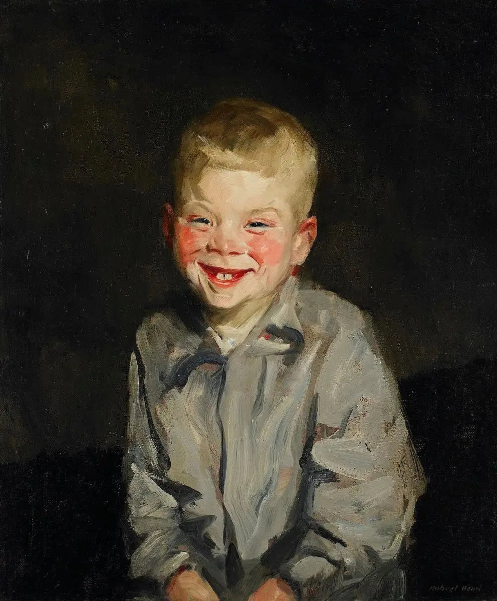 Le garçon qui rit (Jopie van Slouten) - Robert Henri image 1 copie de tableau peinte à la main