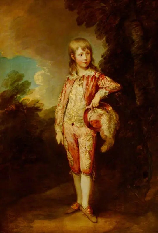 Le garçon rose (peut-être Francis Nicholls, né en 1774) - Thomas Gainsborough image 1 copie de tableau peinte à la main