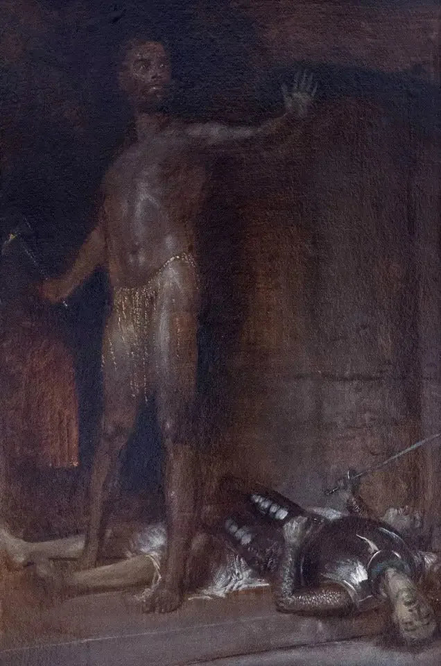 Le gardien du trésor - Arnold Böcklin image 1 reproduction artisanale de tableau