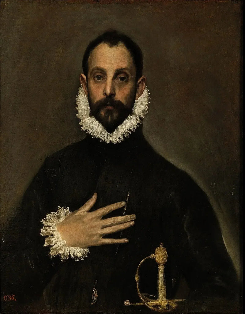 Le Gentilhomme à la main sur la poitrine - El Greco