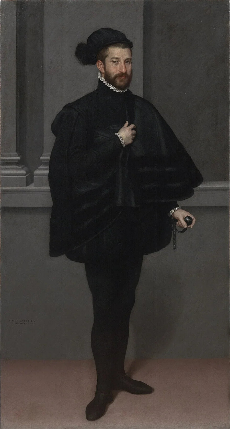 Le Gentilhomme en noir - Giovanni Battista Moroni