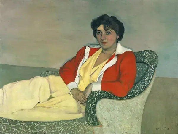 Le gilet rouge - Félix Vallotton