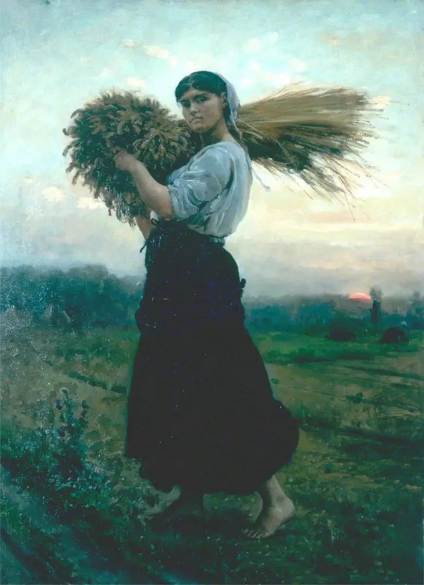 Le Glaneur - Jules Breton image 1 copie de tableau peinte à la main