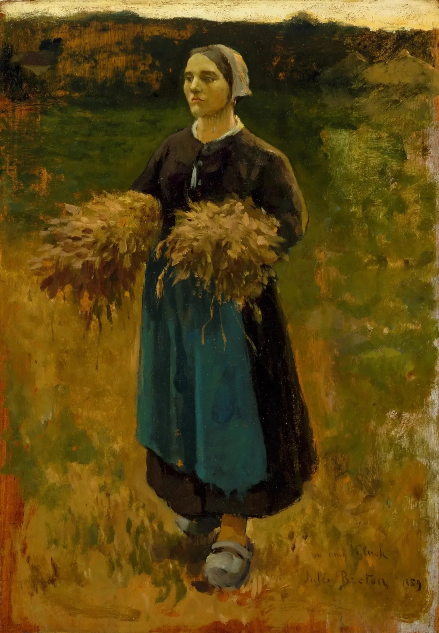 Le glaneur - Jules Breton image 1 tableau peint à l’huile sur toile
