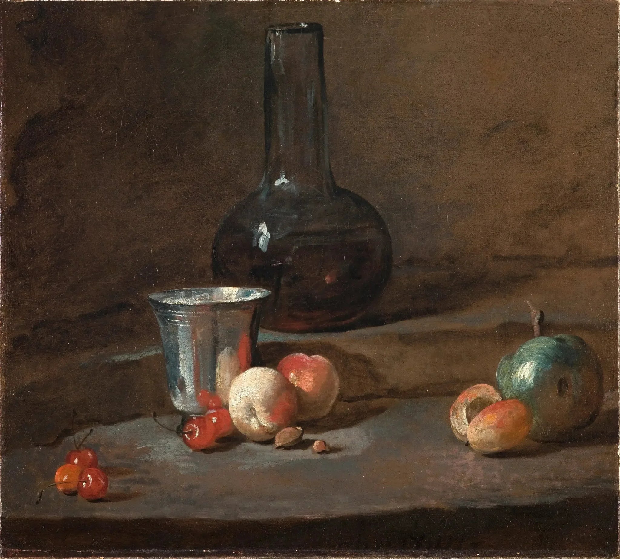 Le Gobelet d'argent - Jean Siméon Chardin image 1 copie de tableau peinte à la main