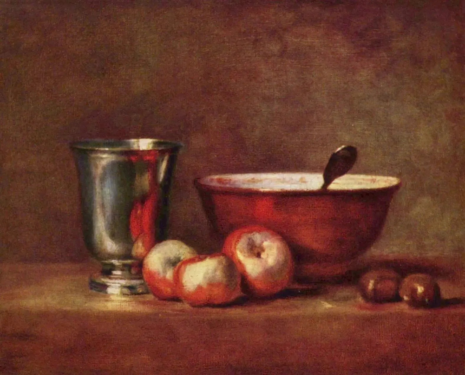 Le gobelet d'argent - Jean Siméon Chardin image 1 reproduction artisanale de tableau
