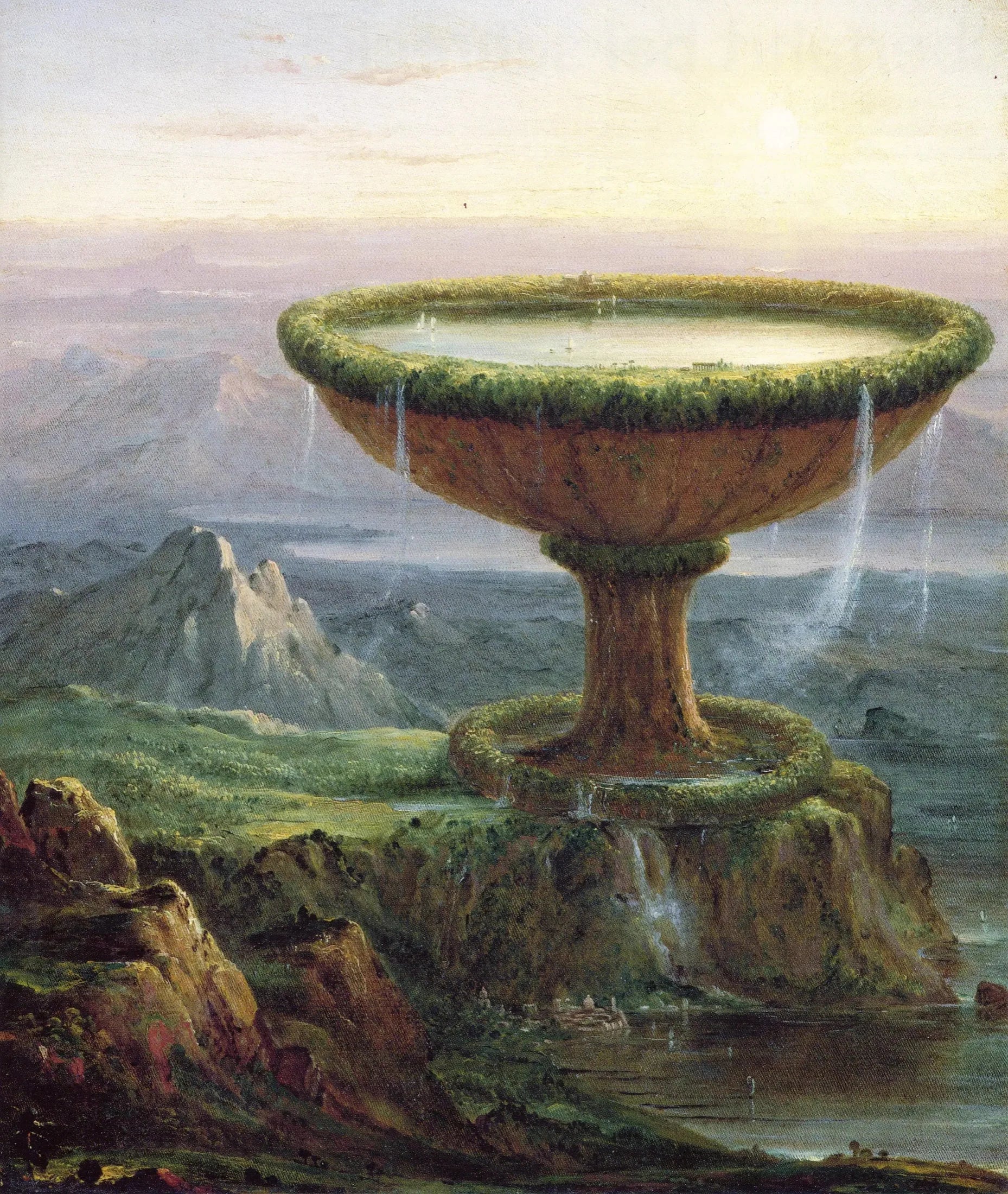 Le Gobelet de Titan - Thomas Cole image 1 reproduction de peinture à l’huile