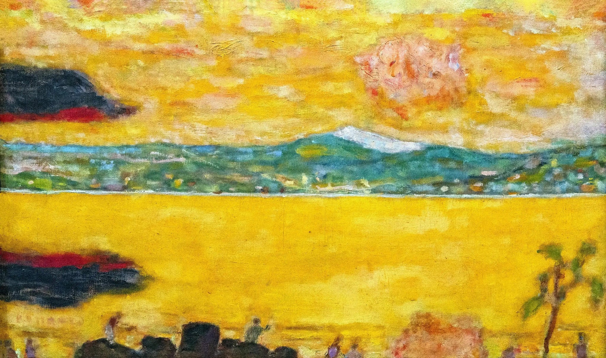 Le golfe de Saint-Tropez au couchant - Pierre Bonnard image 1 reproduction de peinture à l’huile