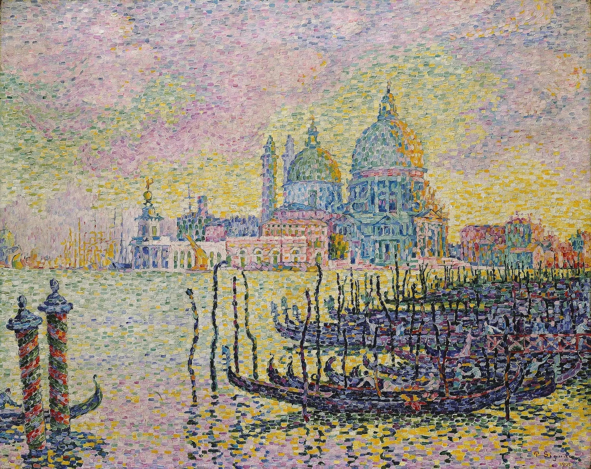 Le Grand Canal à Venise - Paul Signac image 1 reproduction de peinture à l’huile