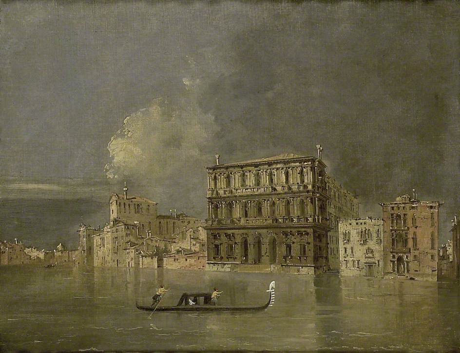Le Grand Canal avec le Palazzo Corner della Ca' Grande - Francesco Guardi image 1 reproduction artisanale de tableau
