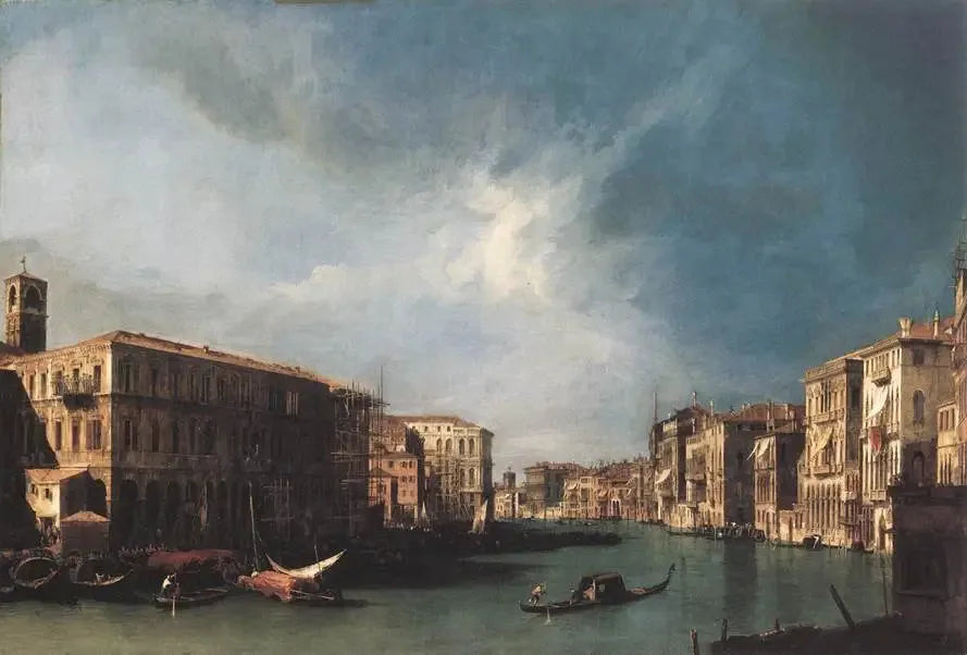Le Grand Canal depuis le Rialto vers le Nord - Canaletto