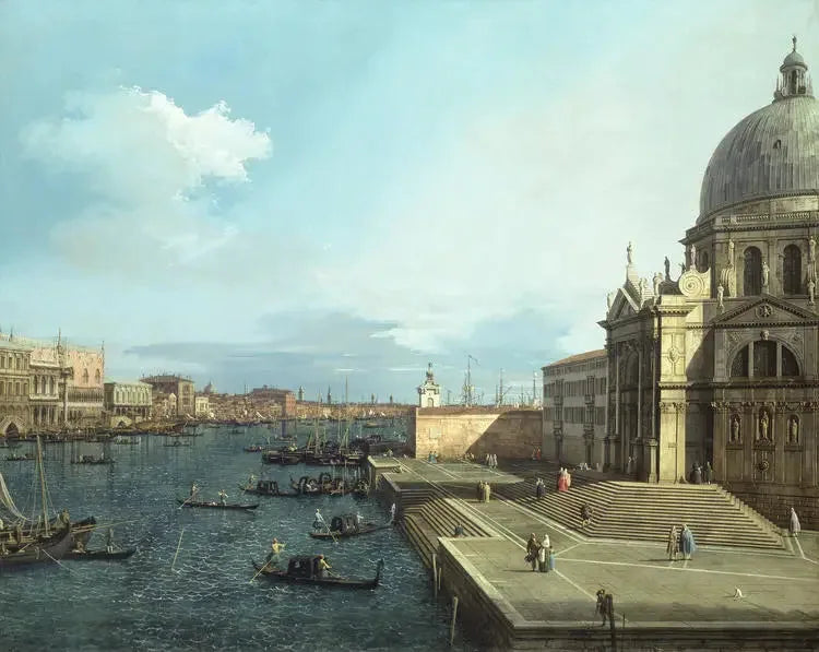 Le Grand Canal et Santa Maria della Salute - Canaletto image 1 tableau peint à l’huile sur toile