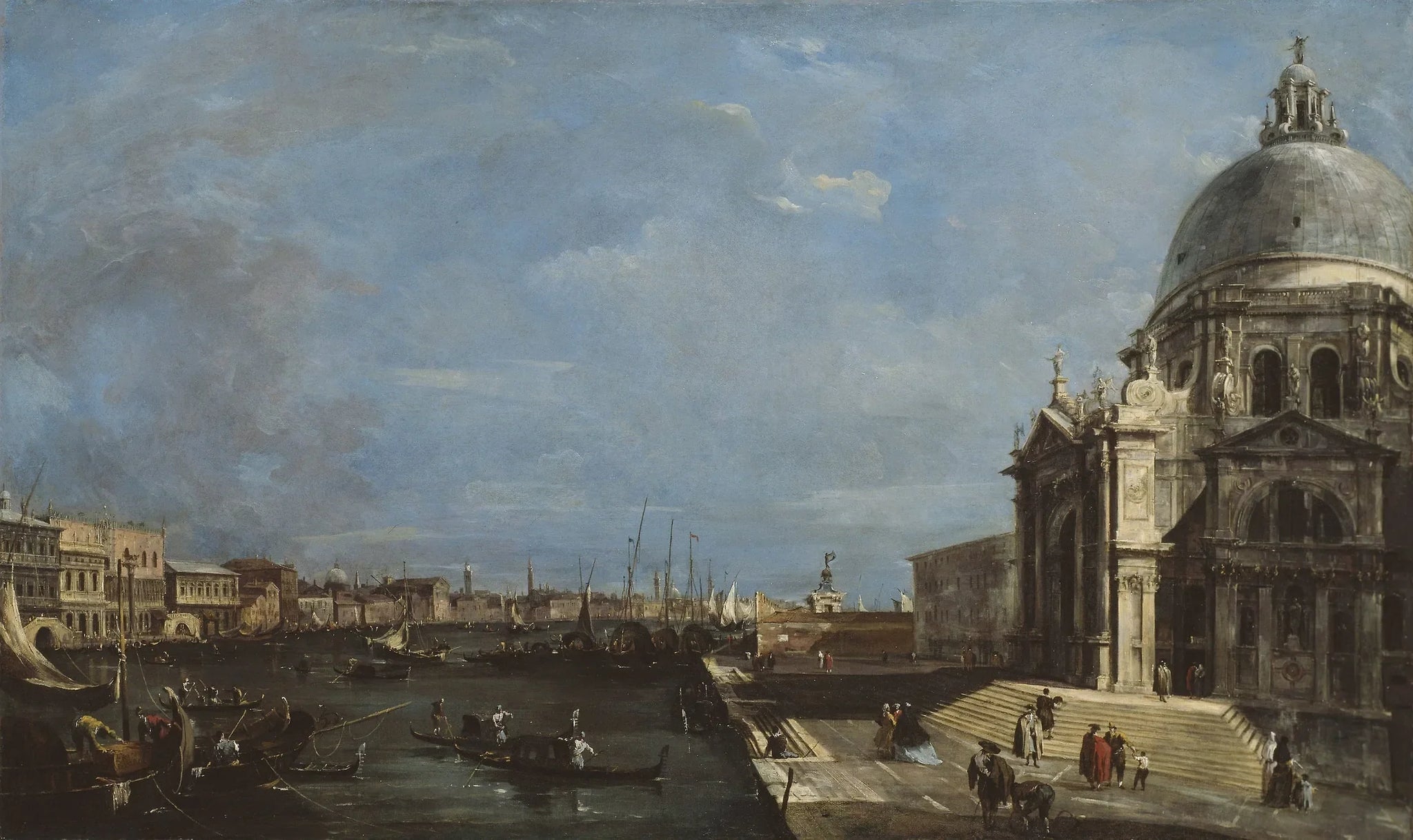 Le Grand Canal, Venise - Francesco Guardi image 1 copie peinte à la main à l’huile