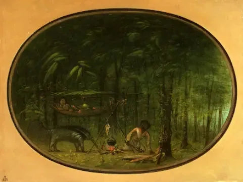 Le Grand Fourmilier - George Catlin image 1 reproduction d’œuvre d’art à l’huile