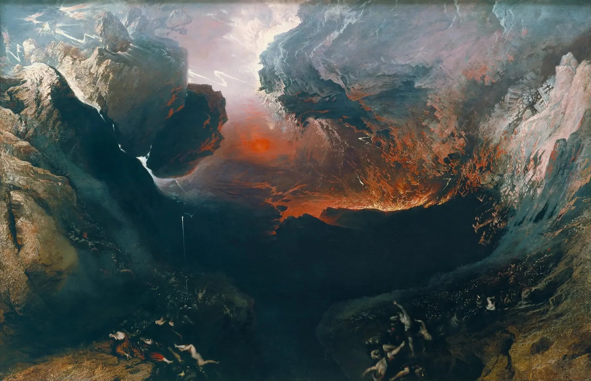 Le grand jour de la colère de Dieu - John Martin image 1 reproduction de peinture à l’huile