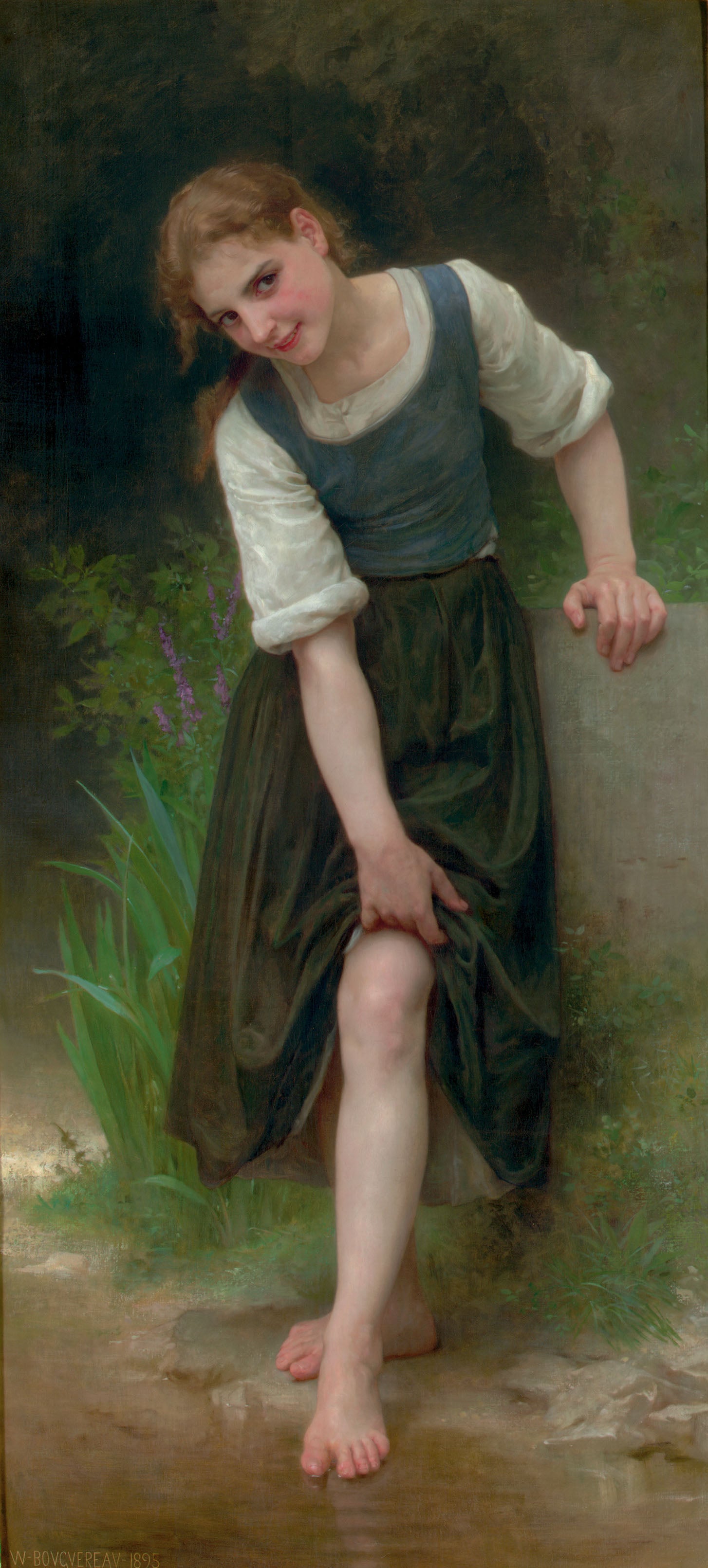 Le Gué (1895) de William-Adolphe Bouguereau