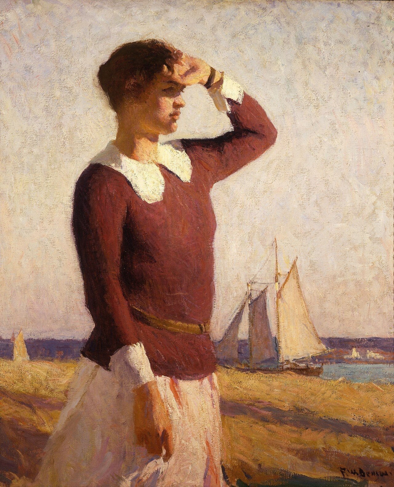 Le Guetteur - Frank Weston Benson image 1 reproduction réalisée par Alpha Reproduction