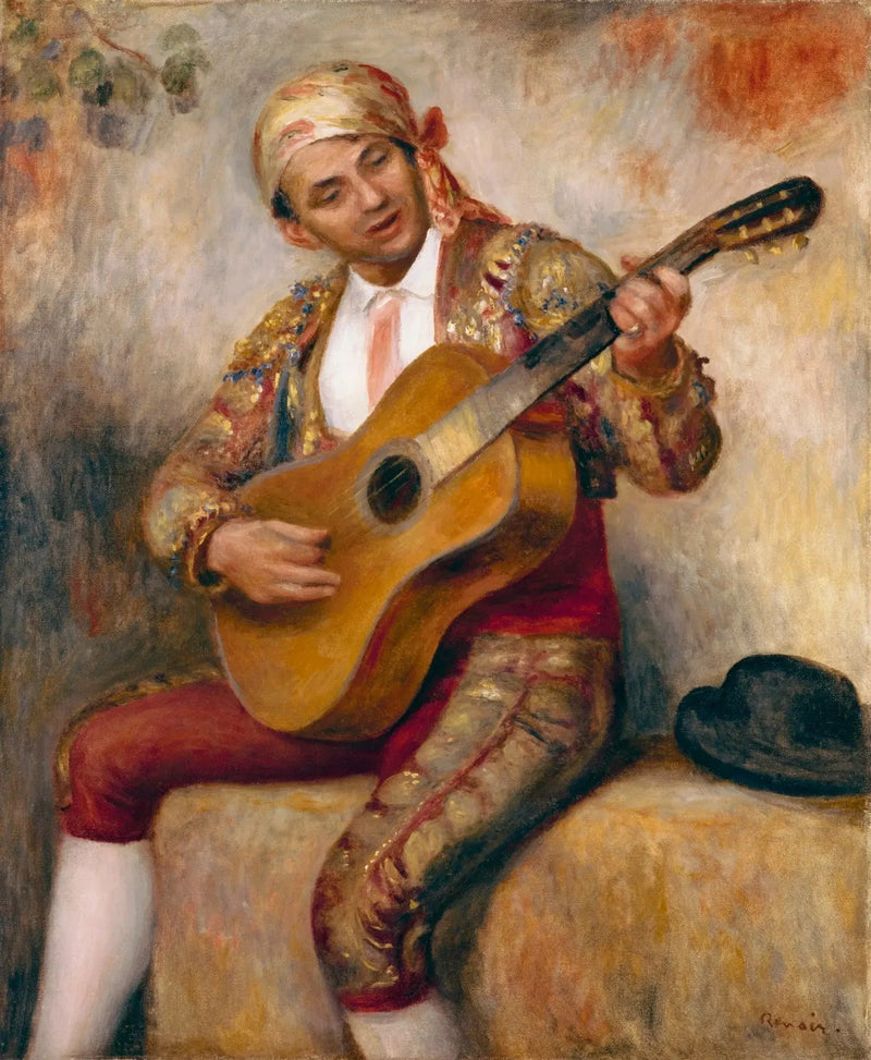 Le guitariste espagnol - Pierre-Auguste Renoir